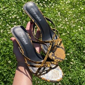 Jeffrey Campbell NWT strappy sandals heels mules 6